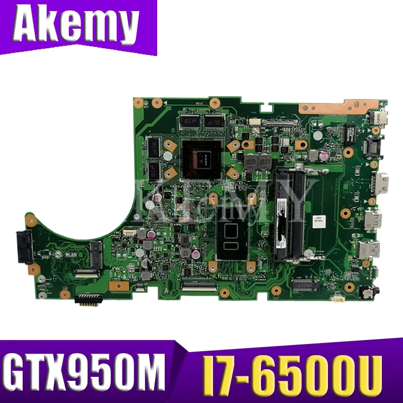 Akemy X756UXM Motherboard For ASUS X756U X756UWK X756UQK X756UV X756UX Laotop Mainboard with I7-6500U GTX950M | Компьютеры и офис