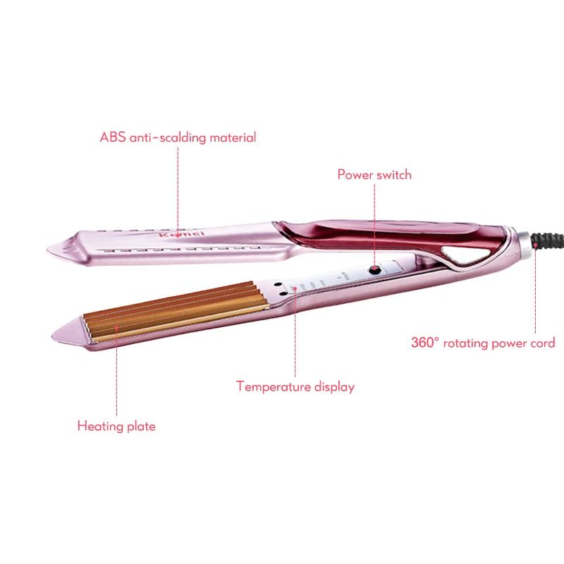 Электрический Выпрямитель для волос гофрированная плойка с пушистыми