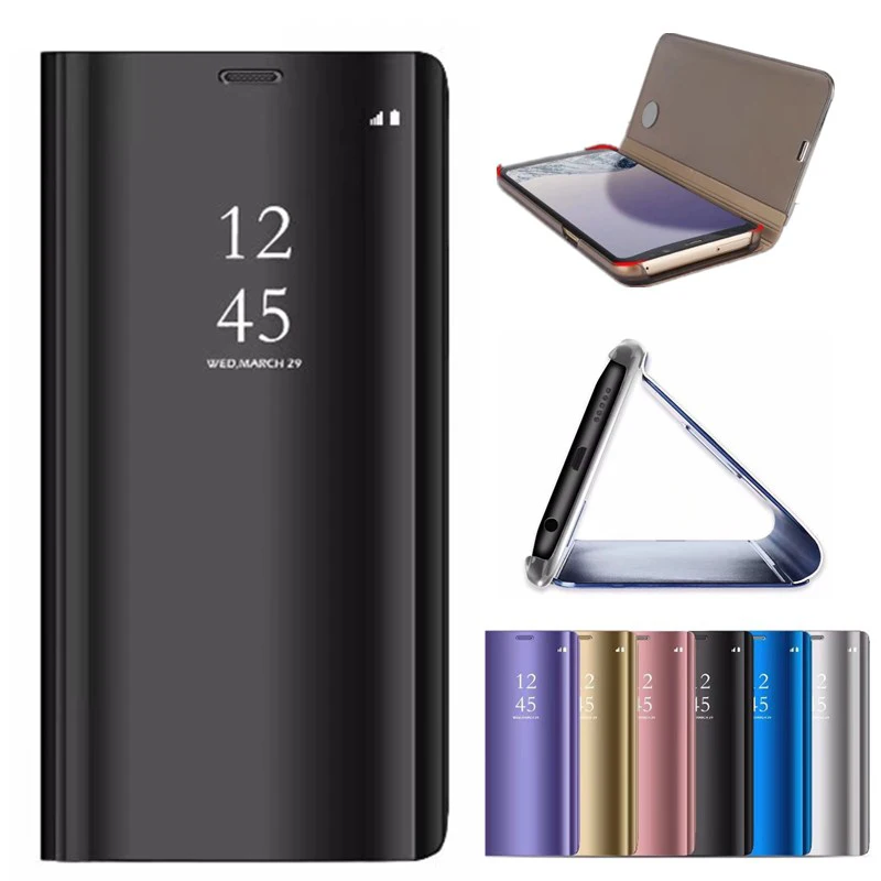 Умный зеркальный чехол для телефона Xiaomi 8 8SE F1 A1 A2 Lite 5X Redmi 6 6X 6A 5 Plus 3 Note 5A 4X Clear View с
