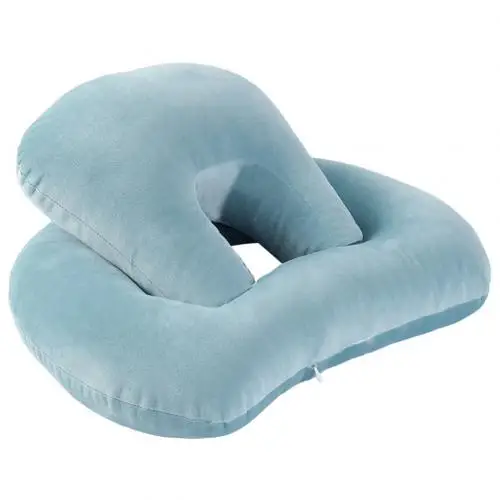 Blue 34x43x17 см Многофункциональная портативная подушка для шеи, подушка для путешествий, офиса, стола, сна, сна - Color: Blue