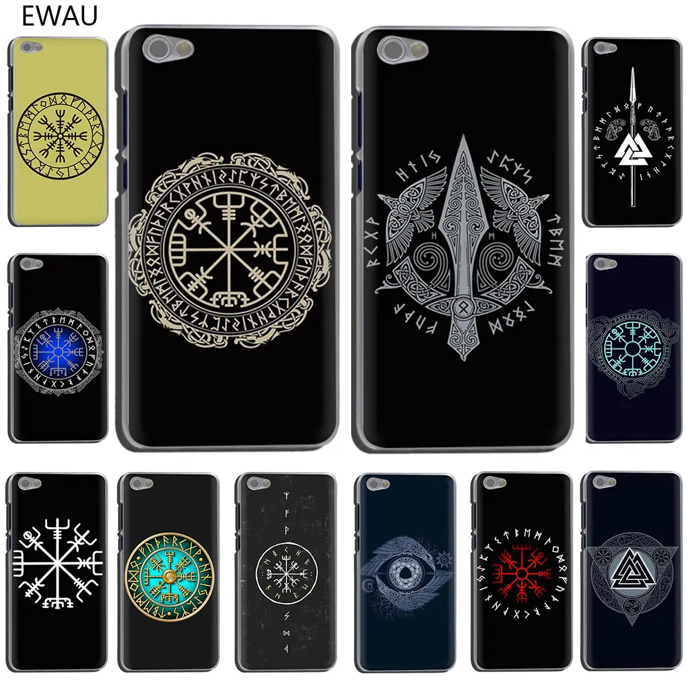 

EWAU Viking Vegvisir Odin Nordic Hard Phone Cover Case for Xiaomi Redmi Note 4 4X 5 6 7 8 pro 5A Prime