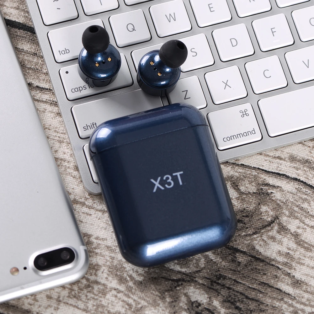 Беспроводная bluetooth-гарнитура для X3T Tws портативная сенсорная мини-Спортивная стерео Музыкальная гарнитура с функцией громкой зарядки
