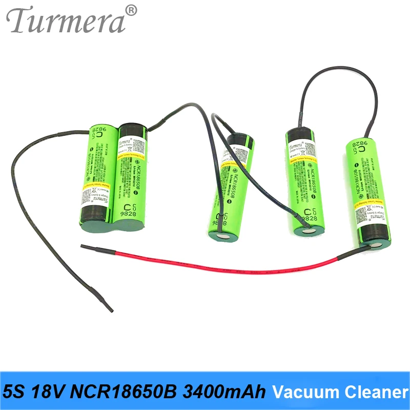 Turmera 18v battery pack ncr18650b battery 3400mah  18650 battery pack for 18650 5s battery vacuum cleaner battery 5s 18v 21 battery for vacuum cleaner customize 03