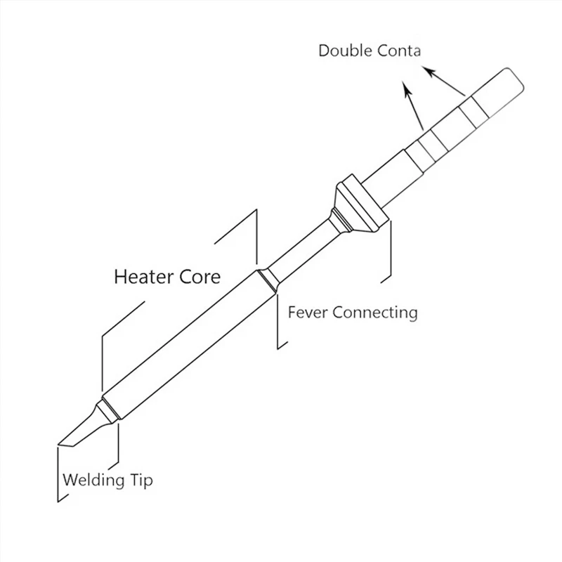 Наконечник цифрового мини паяльника TS100 запасная головка TS K KU I D24 BC2 C4 BC3 ILS JL02 B B2 C1