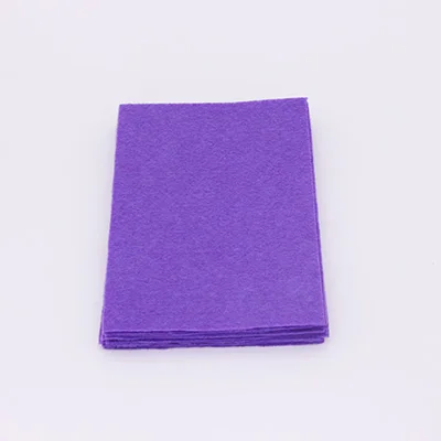 40 Pcs CMCYILING 40 шт./партия 10*15 см фетровая ткань 1 мм Толщина полиэстер ткань для Швейное Ремесло «сделай сам» скрапбук фетровые листы фиолетовый - Color: 40 Pcs
