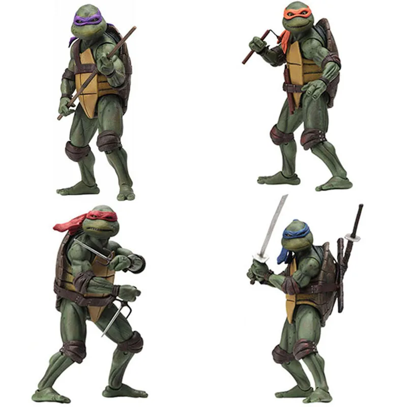 no box Ниндзя черепахи " фигурка Рафаэля леonardo Michelangelo Donatello Ninjas Bjd подвижная фигурка игрушки куклы коллекции - Цвет: no box