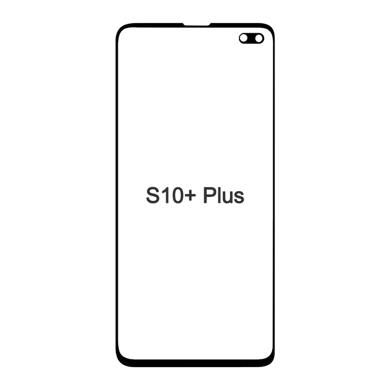 Переднее внешнее стекло сенсорный экран Замена крышки для samsung S10 S10 Plus S10E S9 S8 Note 9 8 Объектив переднего экрана