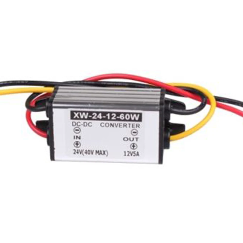 Водонепроницаемый 24V(14-40 V) до 12V 5A 60W DC/DC преобразователь Регулятор