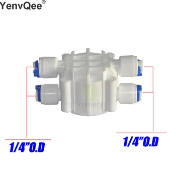 

Water Filter Parts 1/4" OD tube Auto Shut Off 4 Way Valve Pressure Regulator Aquarium Water purifier Reverse Osmosis machine