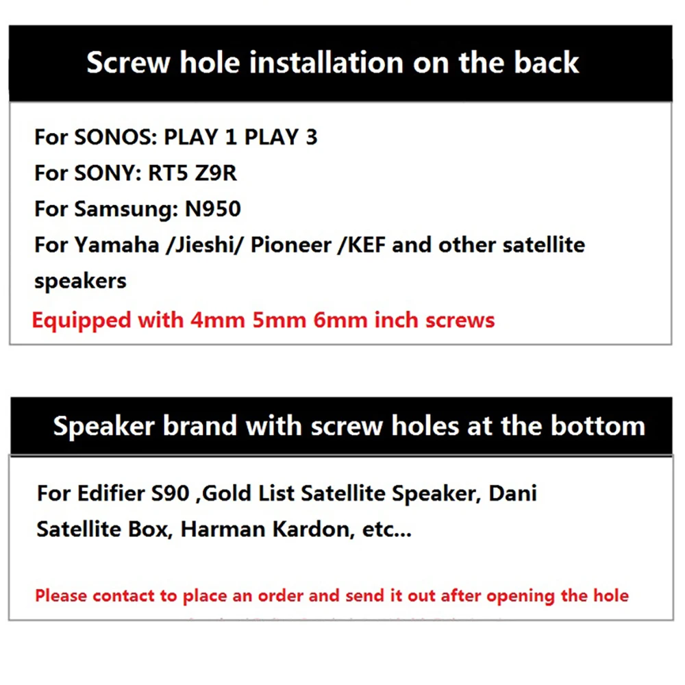 Suporte para Sonos Par de Alta Fidelidade Madeira Surround Alto-falante Play 3 Sony Z9r N950 Jbl Satélite Theaterlifting Base 1 - Image 6