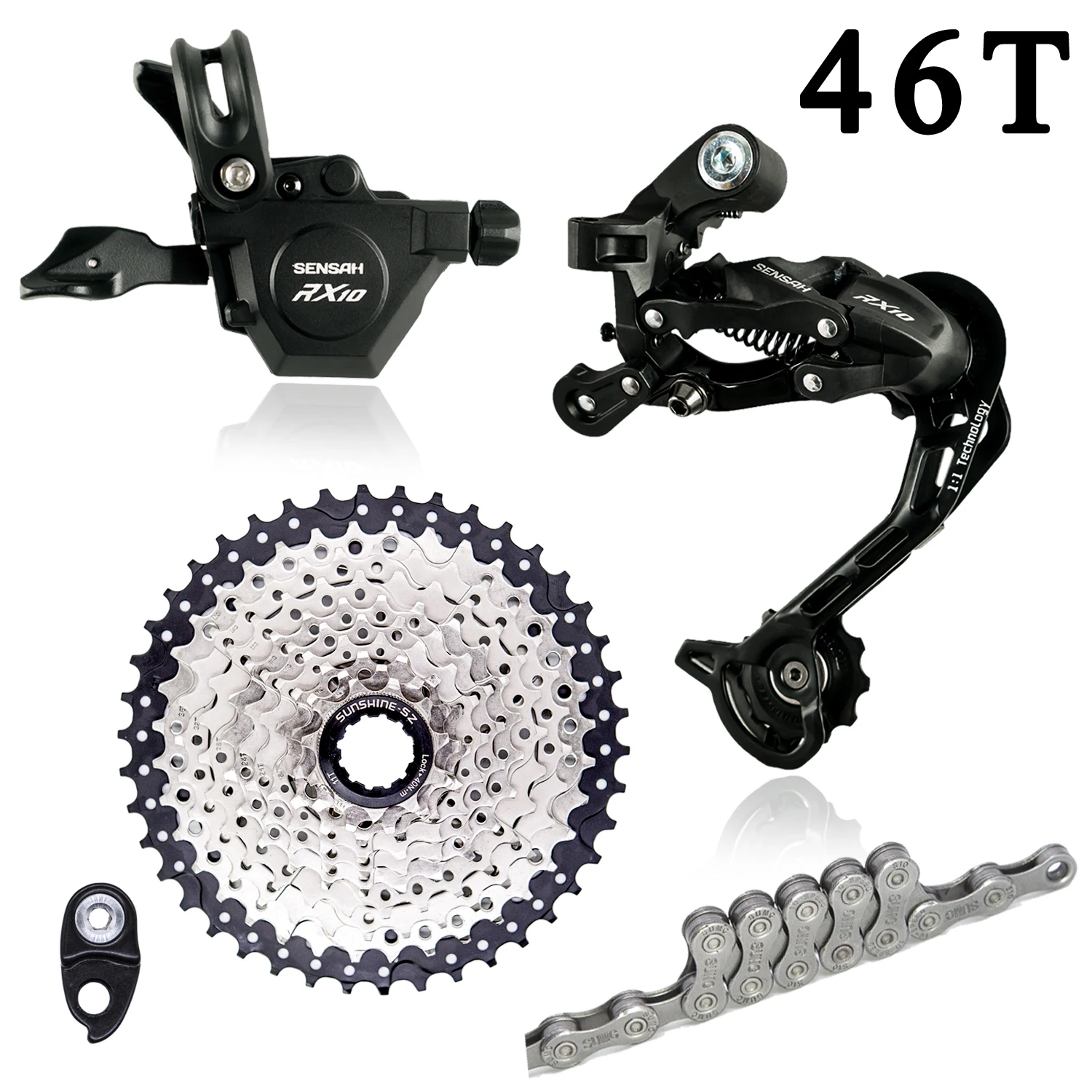 SENSAH RX10 Transmision 1x10 Speed Bike MTB Shifter Derailleurs