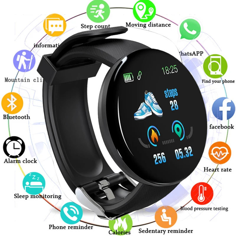 

Bluetooth Smart Watch Men Women Heart Rate Monitor Smartwatch Blood Pressure Fitness Tracker Watches Waterproof For Android IOS