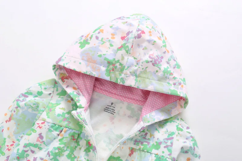 2018ins/ стиль; детская толстовка ярких цветов на молнии с капюшоном для девочек; пальто с капюшоном