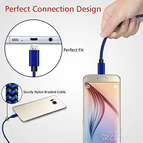 Matein нейлоновый Micro USB кабель a кабель для быстрой зарядки данных для samsung 1 м 2 м 3M нейлоновый цветной кабель USB для мобильного телефона