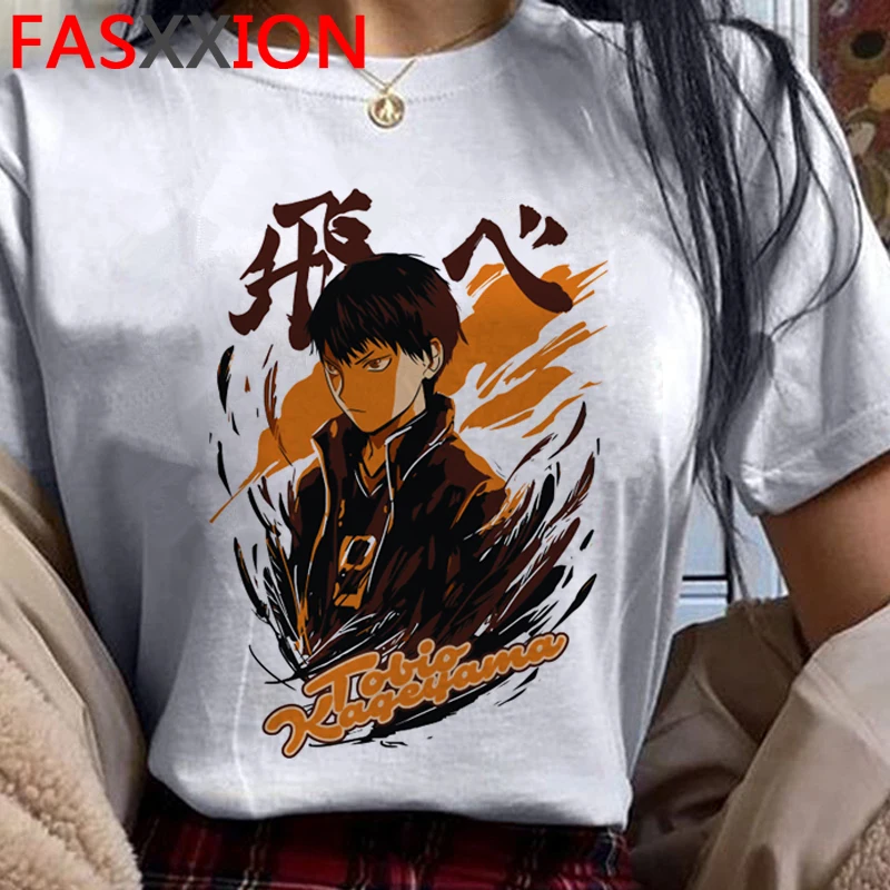 Футболка Oya Haikyuu Kuroo Bokuto Мужская Повседневная белая рубашка с графическим принтом