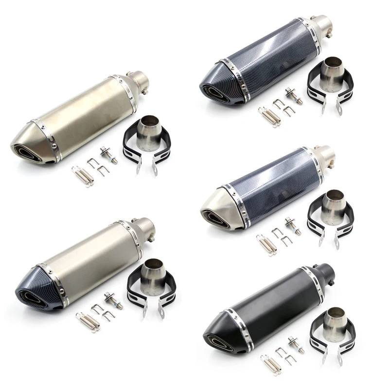 Motorcycle Exhaust Pipes Escape Silencer for KTM Yamaha Honda Kawasaki BMW 51mm-370mm Universal Outlet Muffler High Speaker |
