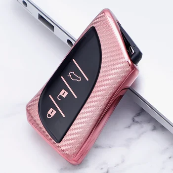 

TPU Carbon fiber Pattern Car Key Cover Case For Lexus es200 es260 es300h ux260h ls500 ES GS LS500h NX RX LX LC RC 2018 2019 2020