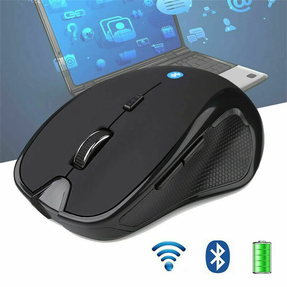 

Wireless Mouse Bluetooth Rechargeable Mouse Wireless Computer Silent Mouse Ergonomic Gaming Mouse For Laptop PC For Office Work