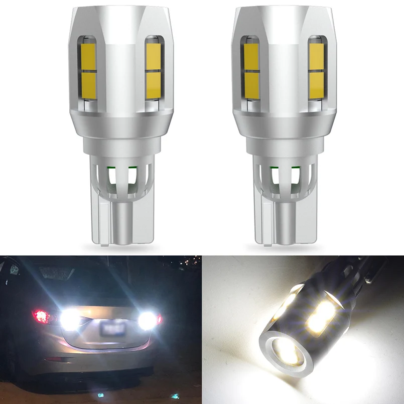 2pcs W16W T15 LED Bulbs 2835 SMD Canbus OBC Error Free car Backup Light 921 912 Car Reverse Lamps Xenon White DC12V | Автомобили и