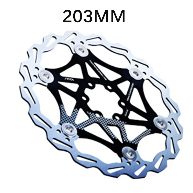 Black 203mm На открытом воздухе горный велосипед Цвет дисковый тормозной ротор 160/180/203 мм велосипед Велоспорт прочный высокопрочная сталь и сплав - Цвет: Black 203mm