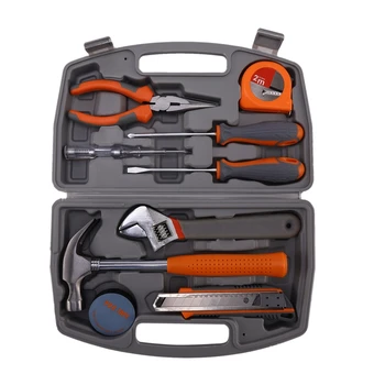 

9Pcs Manual Tool Set DIY Home Repair Tool Kit Woodworking Tool Bag Car Repair Tool Set Wrench Screwdriver