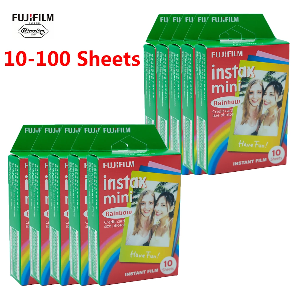 New10-100 листов Fujifilm Instax Mini пленка для Fuji 7/8/9/10/30/50 s/фотоаппаратов моментальной