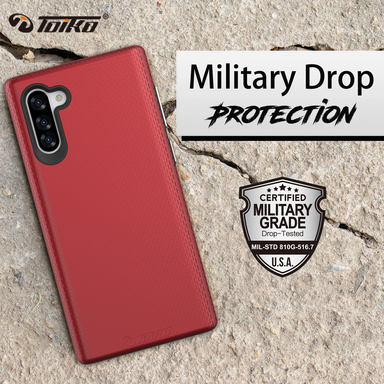 

TOIKO X Guard Dual Layer Shockproof Case for Samsung Galaxy Note 10 Phone Cover Note 10 Plus Soft TPU Hard PC Rugged Armor Shell