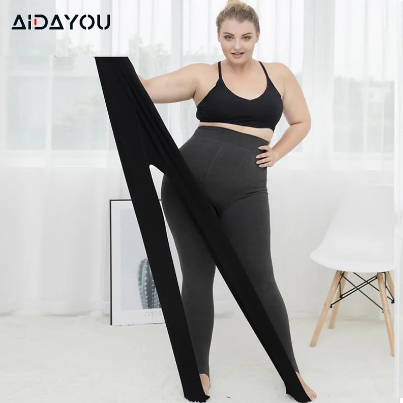 Thick Leggings For Women Plus Size Fleece & Cashmere High Waist Warm Comfy  Oversized Thermal Tight Ouc614a - Leggings - AliExpress