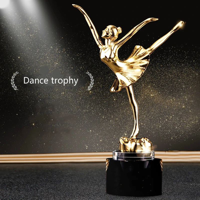 

New Pattern Dance Trophy Customized Best Ballet Competition Trophy Cup Exquisite Resin Craft Souvenir Winner's Honor Trophies