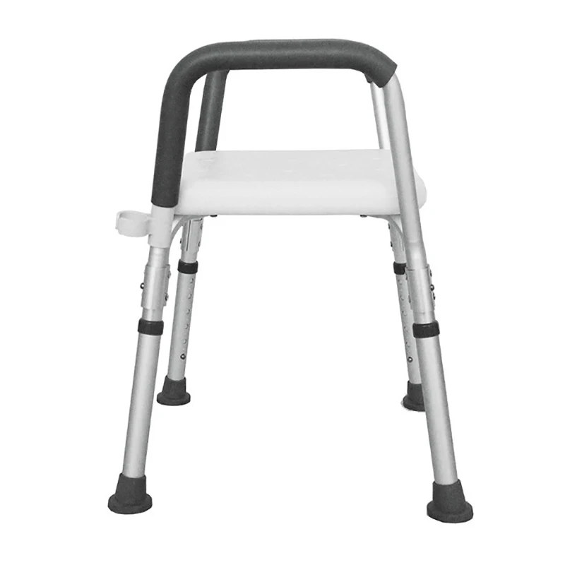 Adjustable Height Bath Shower Chair with Handrail NonSlip Toilet Stool Seat Safety Aid Older Pregna