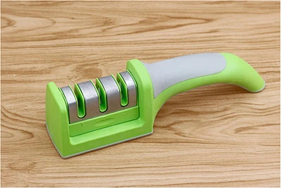 gren Knife Sharpener 3 этапа Профессиональный Ножи Алмазная точилка для быстрого использования профессиональной Точилки ручной Ножи инструменты для заточки ножей, точильный камень - Цвет: gren Knife Sharpener