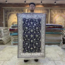 Yilong 2,5 'x4' ручной турецкий Шелковый ковер роскошный Восточный персидский цветочный ковер(HF167B