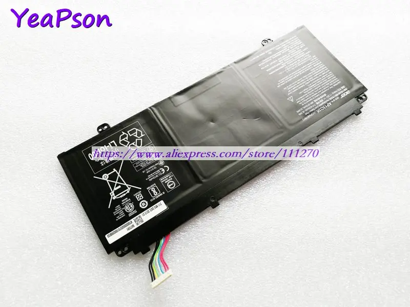 Оригинальный аккумулятор для ноутбука Yeapson 11 25 в 4030 мА/ч AP15O3K AP1503K Acer Aspire S13 S5 371