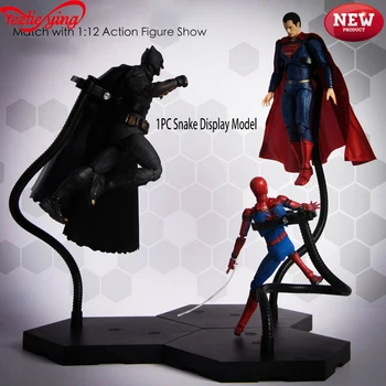 

KUMIK 1PC 1/12 1/9 1/6 Universal Dragon Metal Snake Shaped Stand Tube Metal Bracket Holder Display for Action Figure DIY Dolls