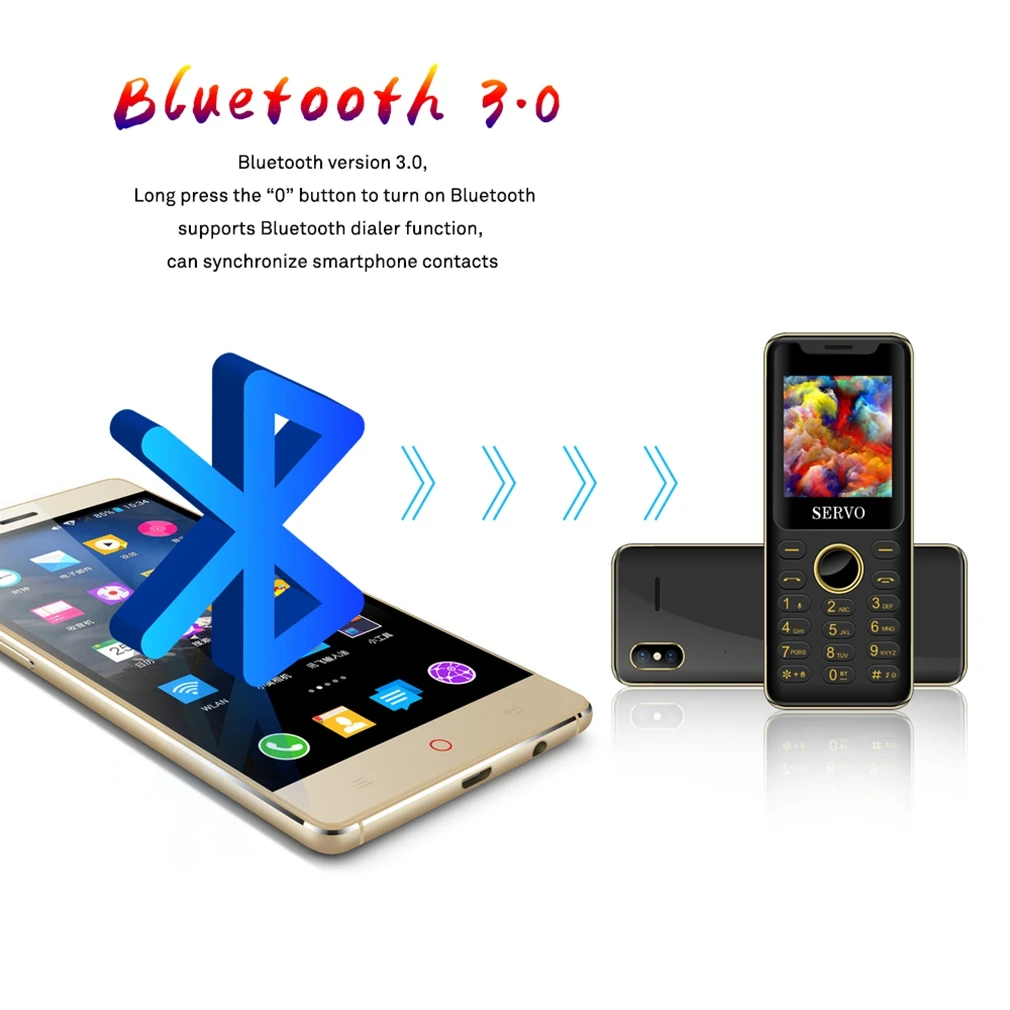 SERVO M6 1," Мини кнопочный мобильный телефон Bluetooth номеронабор один ключ регистратор волшебный голосовой сотовой GPRS маленький телефон