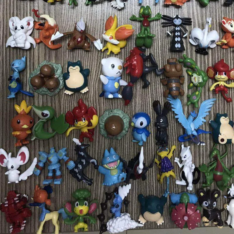 

Takara Tomy Doll Toys 100pcs/set Pokemon PVC Action FigurePikachu 4CM