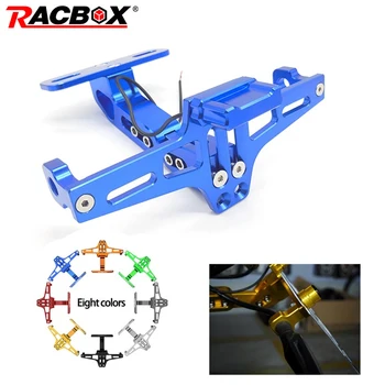 

Universual Moto License Plate Holder Aluminum Moto License Plate Bracket Holder Portatarga Support Plaque Immatriculation Moto