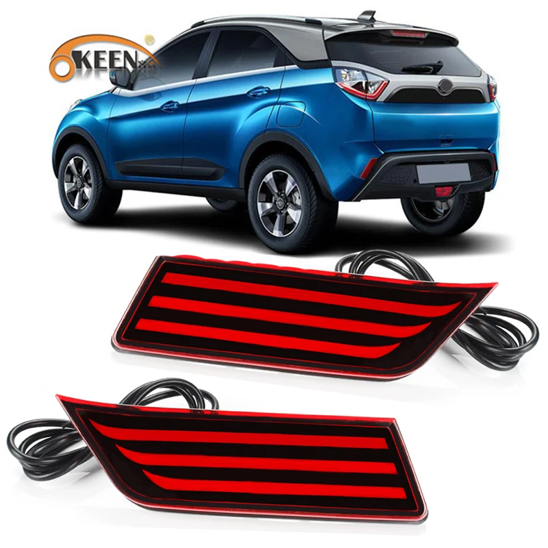 2 шт. светодиодный задний противотуманный фонарь бампер светильник для Tata Nexon 12V