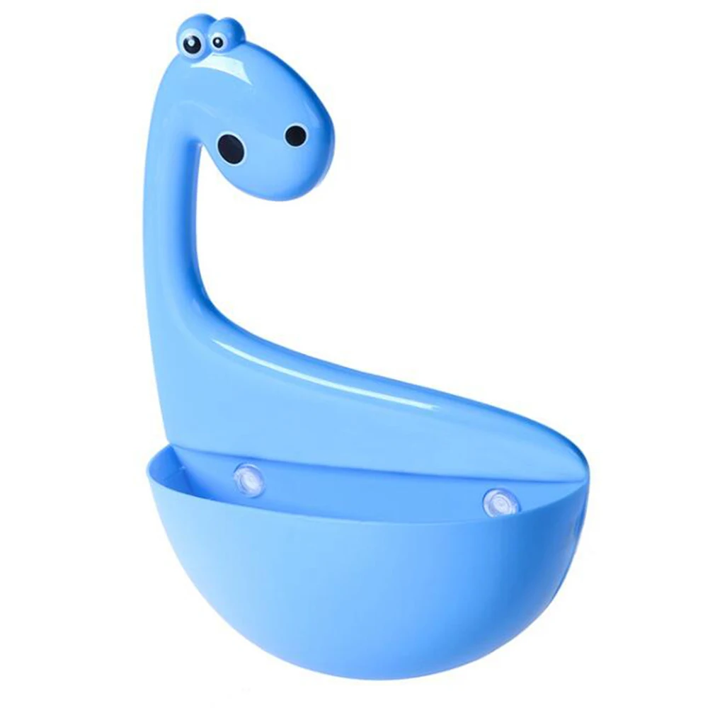 Creative Dinosaur Sucker Toothpaste Rack Toothbrush Holder Cute Practical Drain Rack Bathroom Storage Products - Цвет: blue