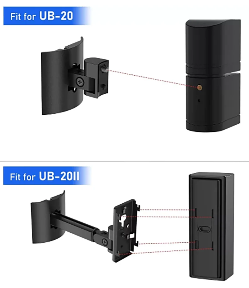 suporte de montagem na parede UB-20II 535 525 550 preto
