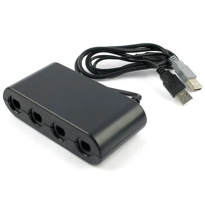 Полный 4 Порты и разъёмы Gamecube контроллер адаптер Для nintendo wii U Super Smash Bros. PC USB PC к NGC игровой адаптер рукоятки