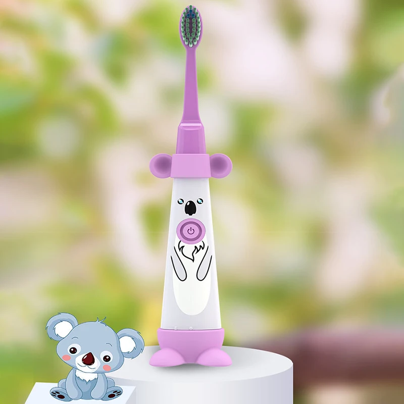 Kids Electric Toothbrush Cartoon Pattern Double-Sided Brush Electric Toothbrush for Kids with 2Pcs Replacement Head Kids Electric Toothbrush Cartoon Pattern Double-Sided Brush Electric Toothbrush for Kids with 2Pcs Replacement Head