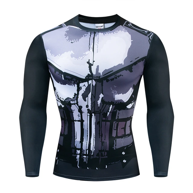 Punisher Compression Shirt for Men – ME SUPERHERO