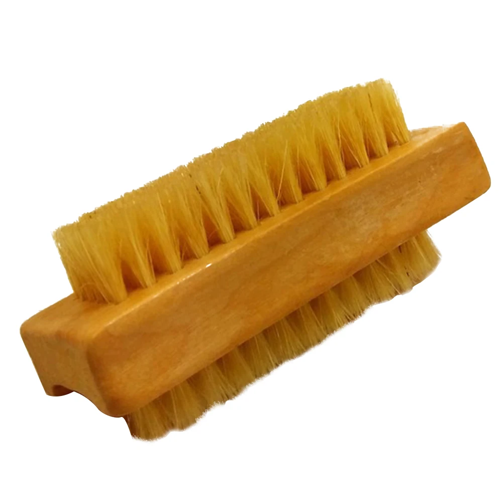 Faux Bristle Skin Exfoliation Wooden Bathroom Essential Oil Home Handheld Multifunctional Massage Double Sided Bath Brush | Дом и сад