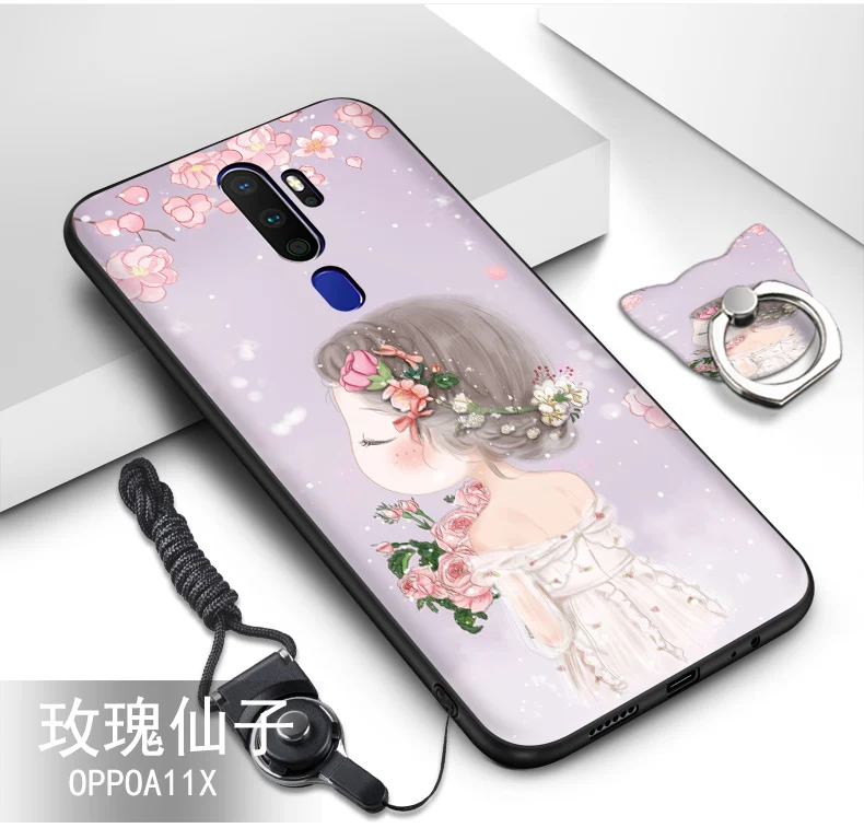 color as photo Для oppo a9 чехол силиконовый 3D рельефный Рисунок мультфильм мягкий, роскошный, из ТПУ чехол для телефона для oppo a5 чехол fundas - Цвет: color as photo