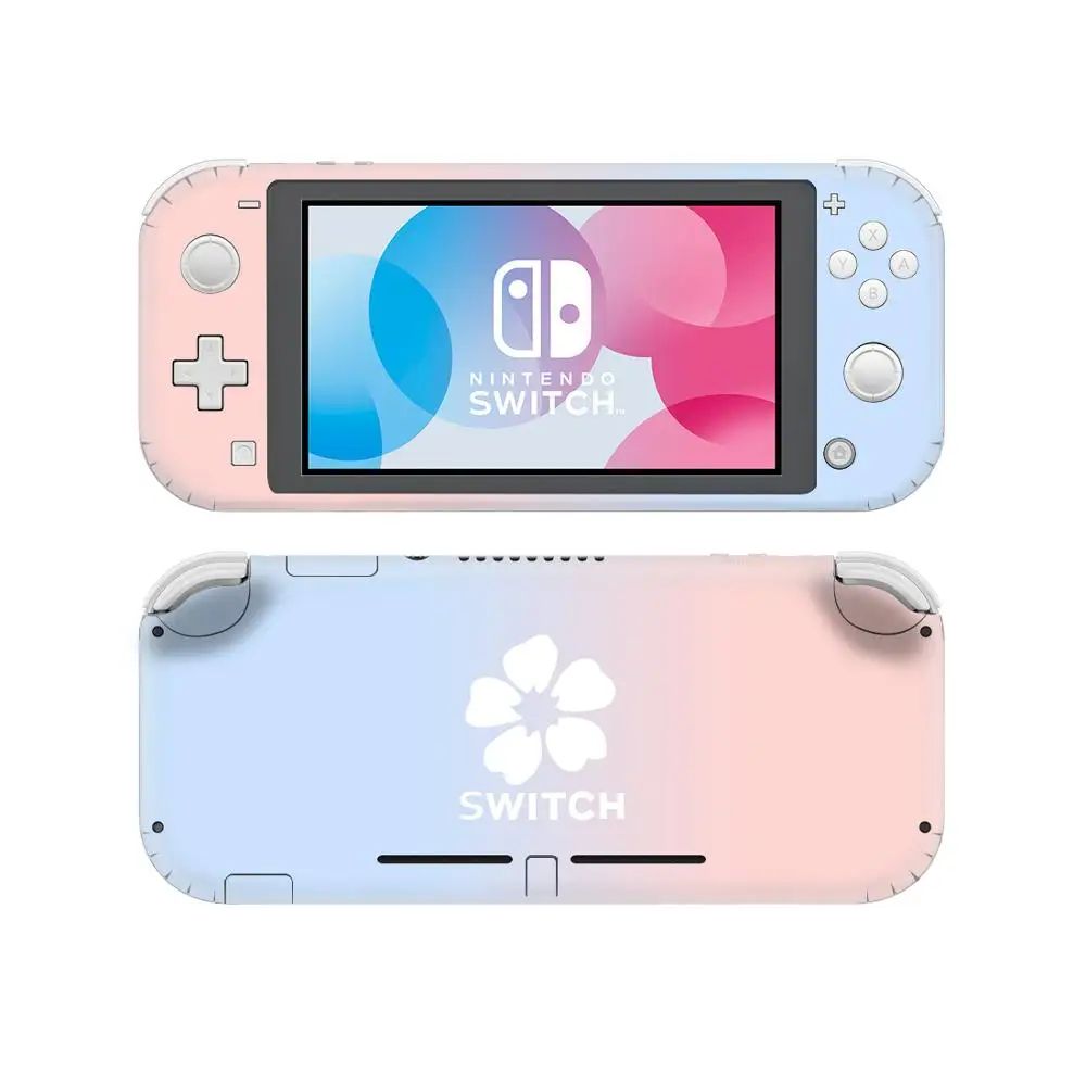 Чистый фиолетовый розовый цветок Nintendo Switch наклейка на кожу Наклейка Обложка для