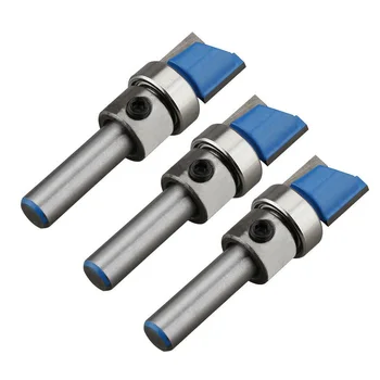 

Tool Router Bits Parts 3pcs 1/4inch Shank Mortise Template Woodworking