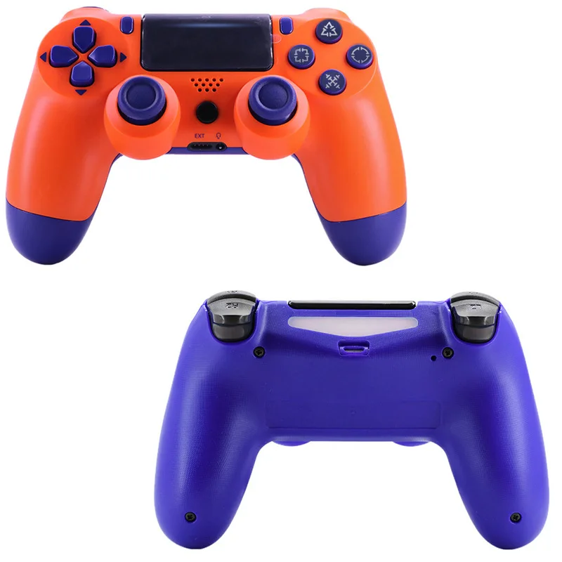 Для PS4 нейтральный Bluetooth 4,0 игровой контроллер заряда 4 для PS4 беспроводной геймпад с световой панелью - Цвет: orange