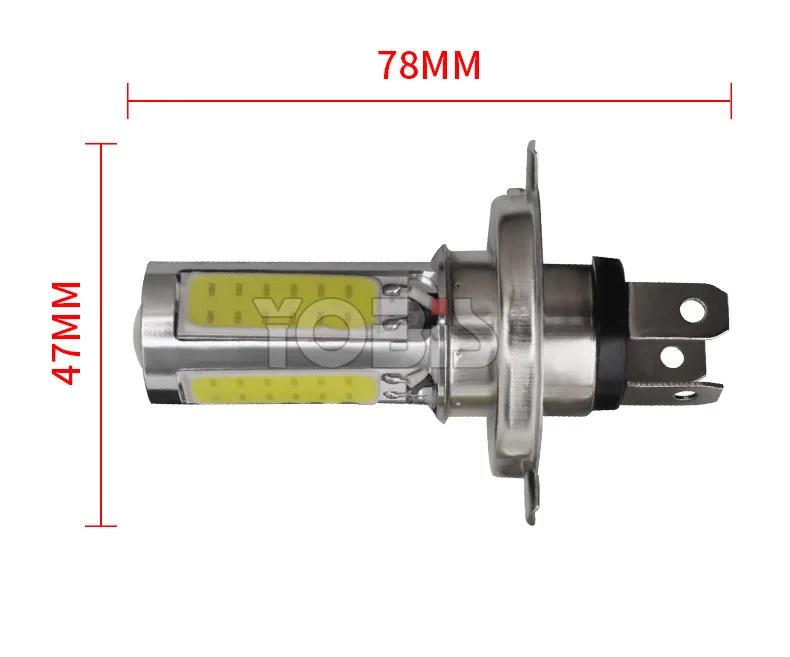 Светодиодный головной светильник для мотоцикла с одной лапой PX15D H6 COB 25 Вт, модифицированный головной светильник для мотоцикла, дальний и Ближний светильник