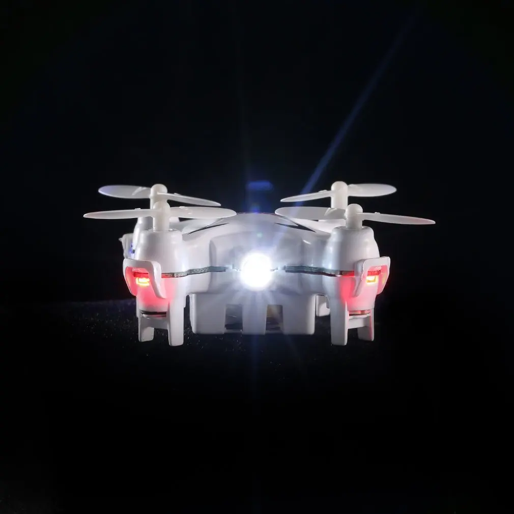 Q7 четырехосный 4 канала 6 Axis Gyro Rc нано Мультикоптер Мини карманный беспилотный Радиоуправляемый летательный аппарат-белый/черный с 3d чехол-книжка